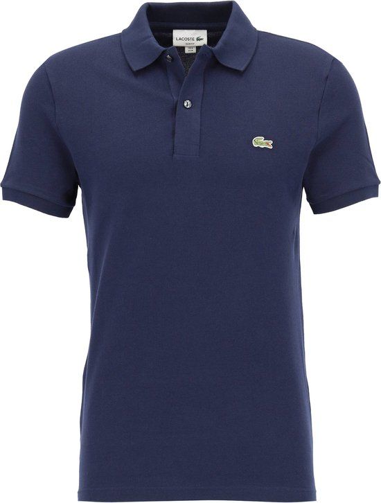 Lacoste Polo Piqué - Slim Fit - Navy Blauw - Maat 4 M