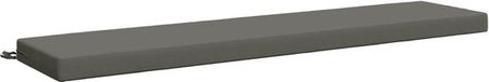 vidaXL Coussin de banc SOEST 100% Polyester Gris 180 x 40 x 8 cm
