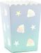 Merkloos / Sans marque Partydeco Popcorn bakjes - zeemeermin/oceaan thema - 12,5 cm - Setje van 6 stuks
