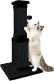 Merkloos Kartonnen krabpaal van sisal en hout, 81 cm hoog