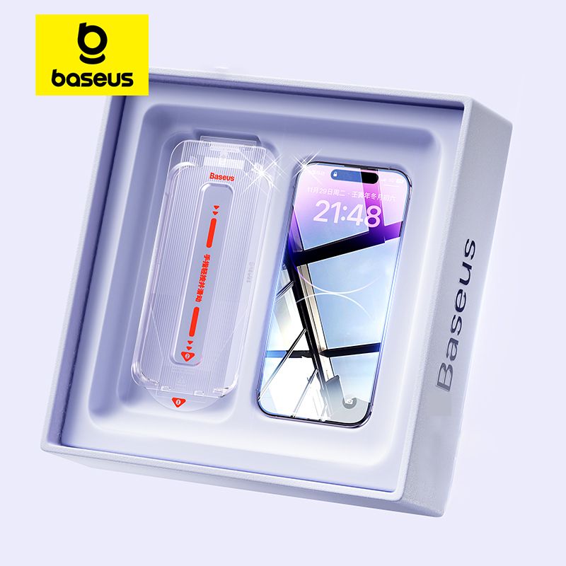 Baseus 0,4 mm Corning Gehard Glas voor iPhone 17 16 15 14 13 Pro Max Plus