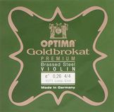 Optima Optima Vioolsnaren goudbrokaat premium messing 4/4 E 0,26 S medium