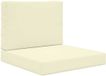 vidaXL Coussin de banc d'extérieur Polyester Crème 60 x 60 cm