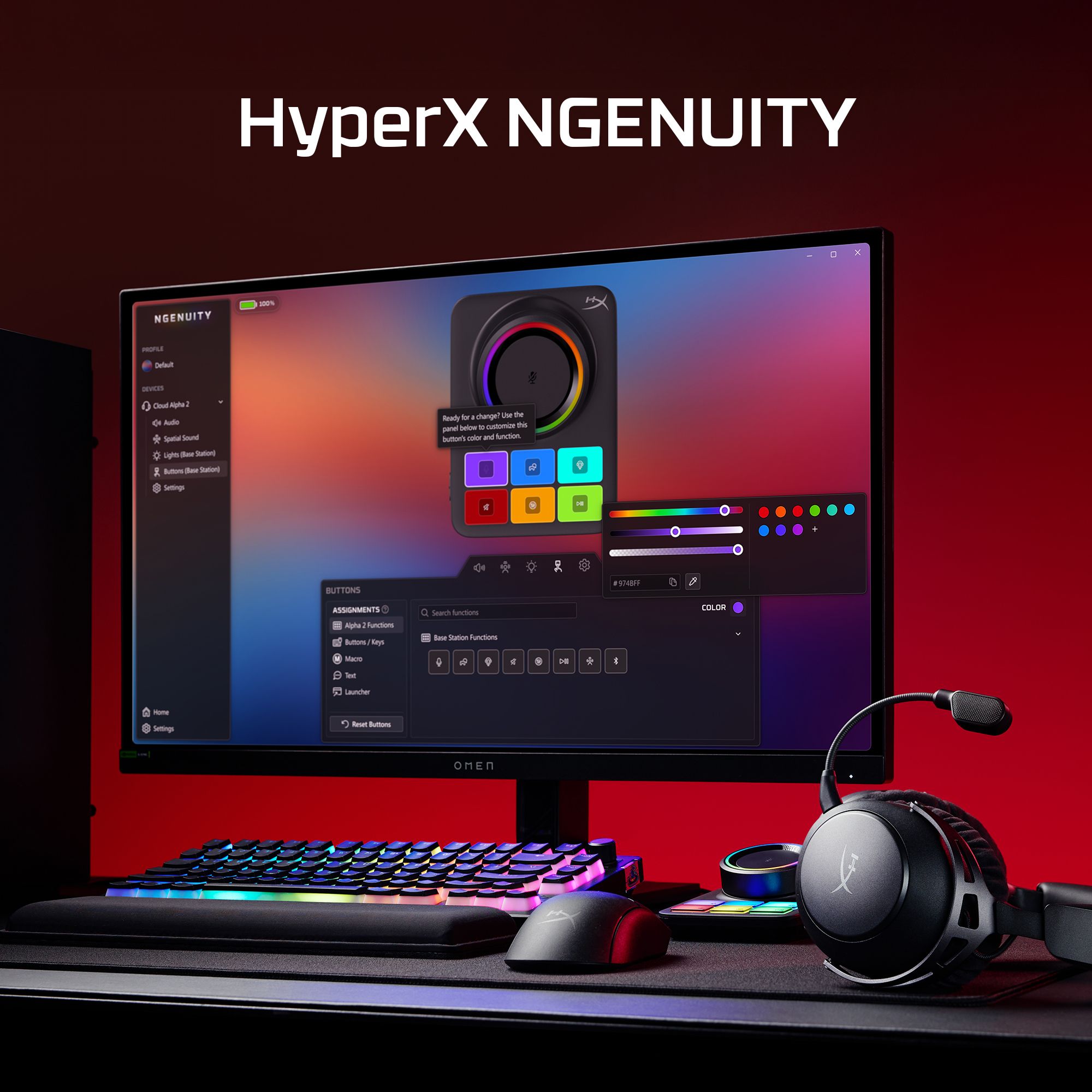 HyperX Cloud Alpha 2 Wireless Gaming Headset - Black
