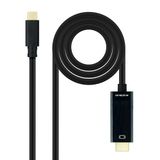 Converterkabel USB-C naar HDMI-stekker, 3,0 m lengte, ideaal voor het aansluiten van apparaten op HD-schermen.