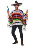 Smiffys Uniseks Mexicaanse poncho. Verpakt
