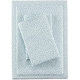 Sleep Philosophy True North by Cozy Flanel 100% Katoen Ultra Zacht Koud Weer Lakenset Beddengoed, Twin, Aqua Dots