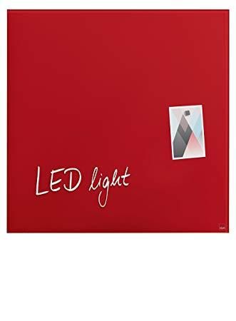 Sigel GL402 - Magnetisch bord - rood - 48 x 48 cm