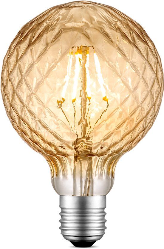 Home Sweet Home Edison Vintage E27 LED filament lichtbron Globe Amber G95 Deco