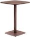 Hespéride ALEGORIA Hoge tuintafel Marron acajou Staal Vierkant 70x70x100cm
