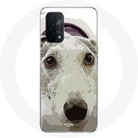 Maniacase Etui voor Oppo A74 Greyhound Hondenras