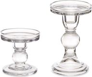 Giftdecor Bougeoir en verre décoratif