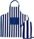 Sagaform Aron tablier et ensemble de gants de barbecue Bleu/beige