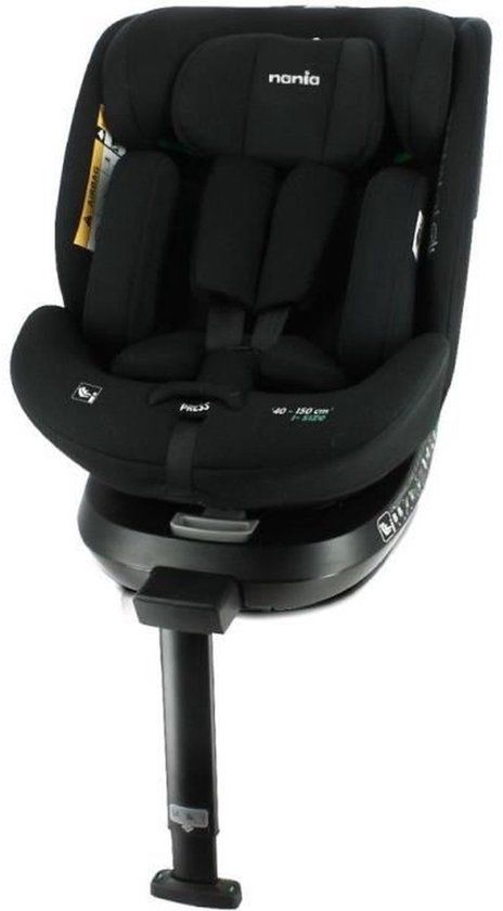 NANIA SPIRIT R129 i-Size Autostoel – 40-150 cm – Zwart – ISOFIX