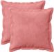 vidaXL - Kussensloop - 2 stuks - Houten - Roze - 40 x 40 cm - Katoensatijn