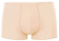 HOM Plumes trunk (1-pack) - heren boxer microfiber kort - beige