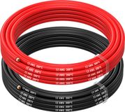 MMOBIEL 12 AWG Siliconen Elektrische Draad - 12 Gauge (3,31mm²) Vertinde Koperkabel - 2 Aparte Draden Rood & Zwart Elk 2,5 m