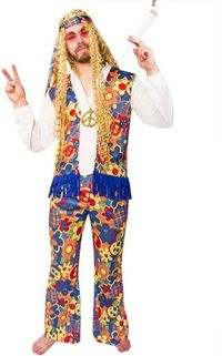 Generik Hippie bloemen kostuum voor volwassenen - EAN: 8003558312504