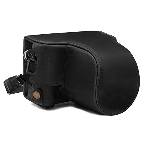 MegaGear Ever Ready Lederen Camera Case Compatibel met Fujifilm X-A7 - Zwart