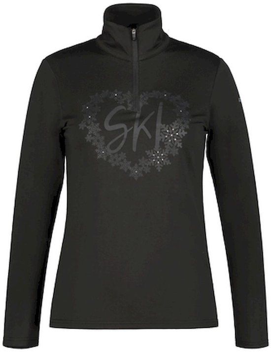 ICEPEAK Skipully met rits dames - Zwart