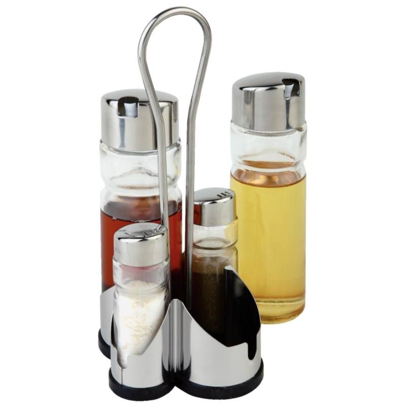 Horeca Products Professional Olie & azijn menage \"economic\" - 11x10,5xh22 cm