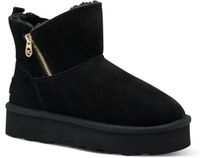 Marco Tozzi Dames Enkellaarsje 2-86480-45 001 Zwart Leer