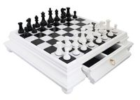 Italfama Chaînes Bois & Marbre/Tilleul Blanc 47cm