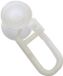 GARDINIA rolringen voor gordijnrails / U-rails, U-rolring, kunststof, wit, 20 stuks
