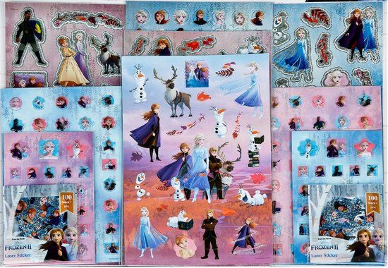 Undercover Frozen Sticker Set - 500 Pieces - Disney - Multi Colour