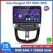 Awesafe 10.1 Inch 6+128GB Android 15 Carplay Autoradio - Convient pour Peugeot 207 2006 à 2015 - Carplay Android Auto sans fil - Écran tactile - Navigation GPS 4G WiFi - Radio Bluetooth