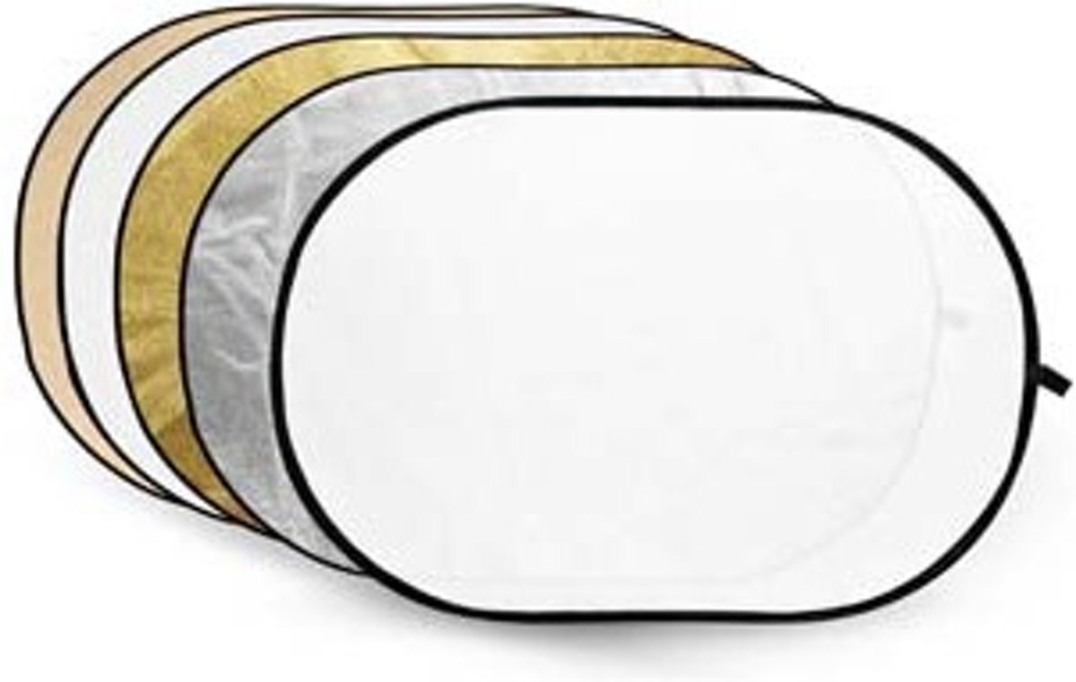 Godox reflectieschermen 5-in-1 Gold, Silver, Soft Gold, White, Translucent - 60x90cm reflectieschermen 5-in-1 Gold, Silver, Soft Gold, White, Translucent - 60x90cm