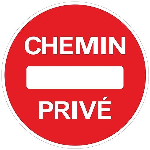 Sticker - Rond - 24 cm - Privépad - Waterbestendig - UV-bestendig