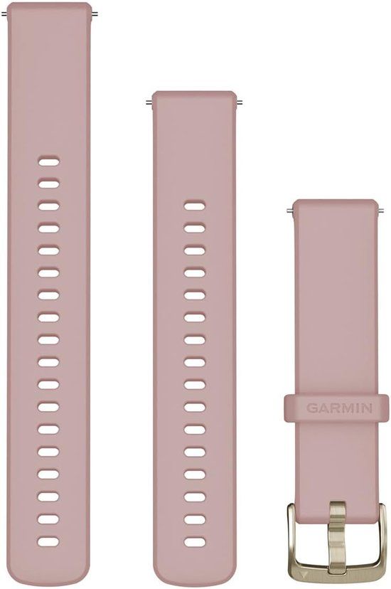 Garmin Bandje met snelsluiting - Dust rose met Soft Gold gesp