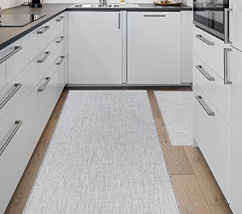 Tadi & Imperio1979 Lang tapijt, paravin, gevlochten, voor hal, keuken, slaapkamer, op maat gemaakt, hoge sterkte, met antislip pvc-onderkant