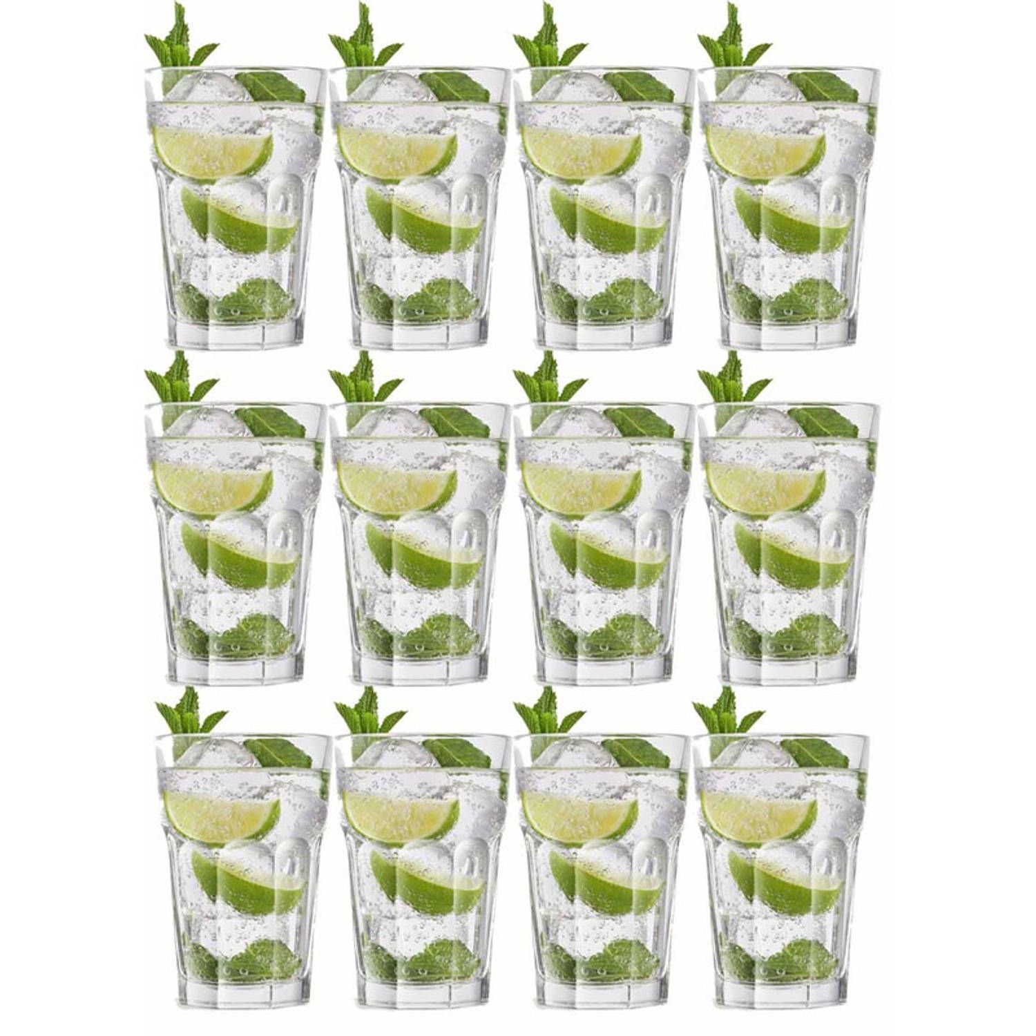 Royal Leerdam Oban Drinkglazen - 440 ml - Set van 12