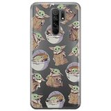 ERT GROUP mobiel telefoonhoesje voor Xiaomi REDMI 9 origineel en officieel erkend Star Wars patroon Baby Yoda 028 optimaal aangepast aan de vorm van de mobiele telefoon, gedeeltelijk bedrukt