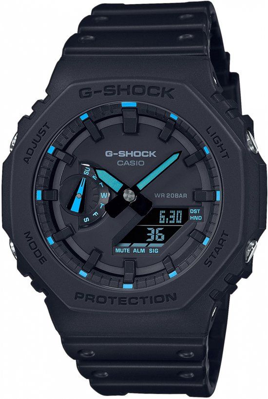 G-Shock GA-2100-1A2ER Heren Horloge - Zwart - Resin - 45.5 mm