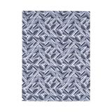 Bedlaken, Essix - Reflets - Laken in katoen perkal met print, Tweepersoons, Blauw