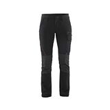 Blåkläder Dames Service werkbroek 4-weg stretch 7122-1645 - Zwart/Rood - D24