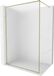 Mexen Kioto-F paroi de douche Walk-in avec cadre 130 x 202 cm, verre dépoli 8 mm, or