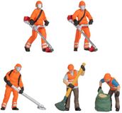 Noch Figuurset voor maaiwerkzaamheden, modelbouwhulp in actie voor Spur N