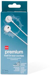HEMA Oortjes Half In-ear Premium Wit