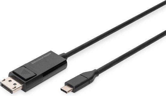 Digitus AK-300334-020-S video kabel adapter 2 m USB Type-C DisplayPort Zwart