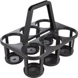 Keeeper Flessendrager 6x1,5 L Zwart