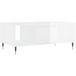 Icecat Table Basse Table De Salon Table De Café Blanc Brillant 90x50x36,5 cm Bois D'Ingénierie