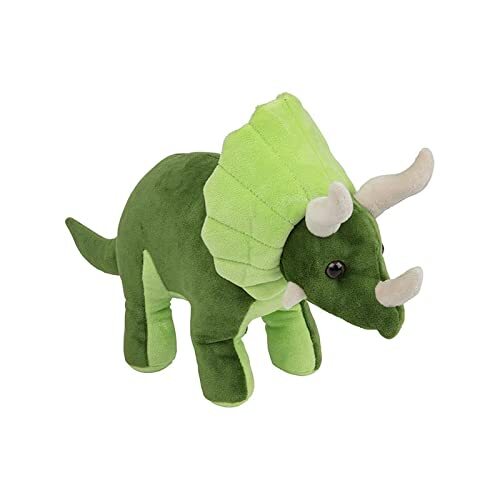 Nature Planet Pluche knuffel dinosaurus Triceratops van 20 cm - Knuffeldieren speelgoed