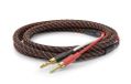 Dynavox Perfect Sound Flex luidsprekerkabel, geconfectioneerd, extreem flexibel, hifi-kabel met vergulde bananenholle stekkers, verliesvrije signaaloverdracht, zeer zuiver OFC-koper, paar, lengte 2 m