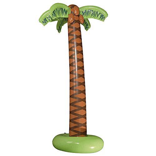 Widmann 2392C - opblaasbare palm, hoogte van circa 180 cm, decoratie, beachparty, themafeest