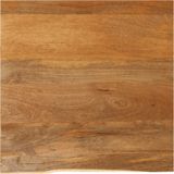 vidaXL Tafelblad met natuurlijke rand 60x60x3,8 cm massief mangohout