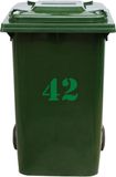 MC Living Kliko Sticker / Vuilnisbak Sticker - Nummer 42 - 15,7 x 25 - Groen